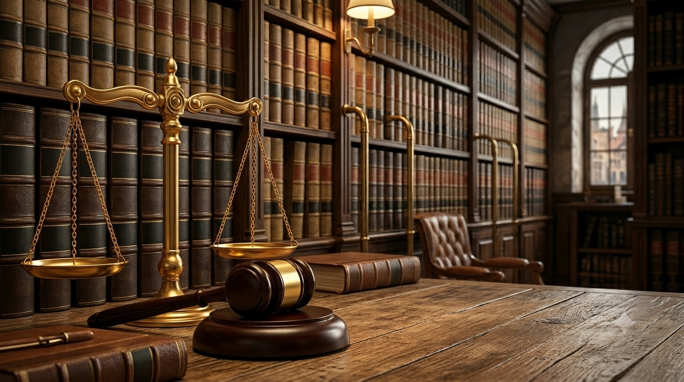 Lawyer at desk
